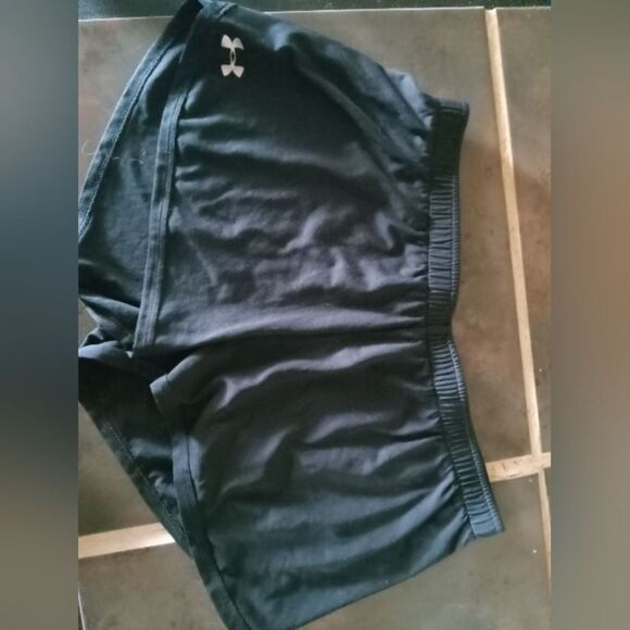 UNDERARMOUR Black Poly Shorts. Sz MEDIUM - Picture 1 of 6